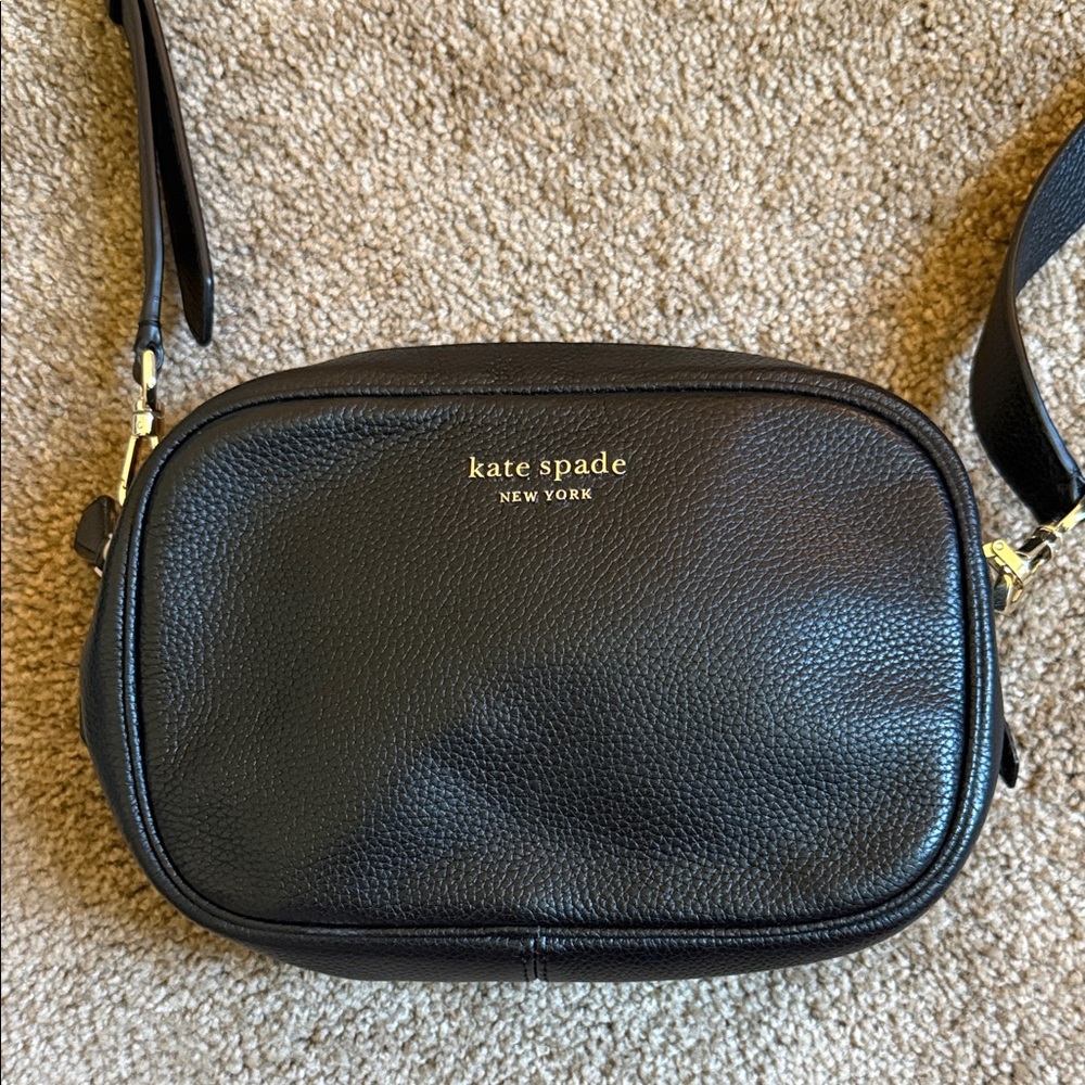 Kate Spade Black Pebbled Leather Shoulder Bag - Picture 2 of 11